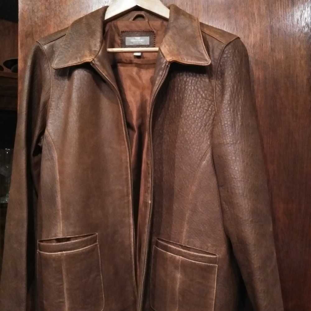 The Territory Ahead Distressed Leather Jacket